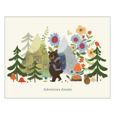 Hiking Bear Birthday Card - Indie Indie Bang! Bang!