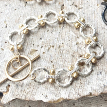 Load image into Gallery viewer, Matte Gold &amp; Silver Roped Chain Bracelets