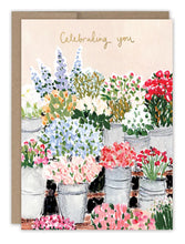 Load image into Gallery viewer, Flower Market Birthday Card - Indie Indie Bang! Bang!