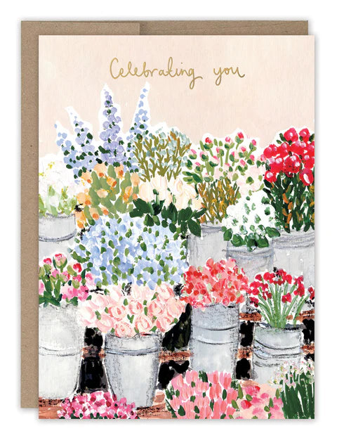 Flower Market Birthday Card - Indie Indie Bang! Bang!