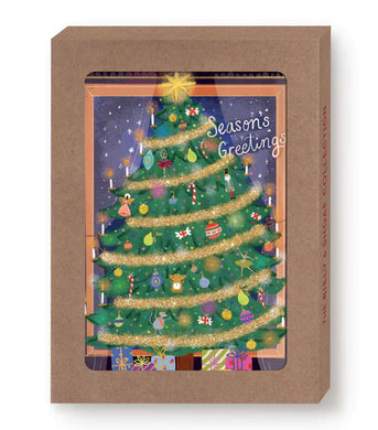 Season's Greetings Christmas Tree Boxed Holiday Cards