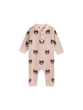 Load image into Gallery viewer, Brown Bear Jacquard Sweater Knit Baby Jumpsuit (Organic) - Indie Indie Bang! Bang!