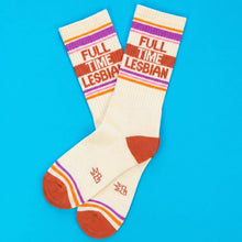 Load image into Gallery viewer, Full Time Lesbian Gym Crew Socks - Indie Indie Bang! Bang!