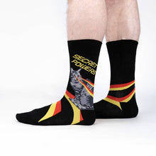 Load image into Gallery viewer, Secret Powers Men's Crew Socks - Indie Indie Bang! Bang!