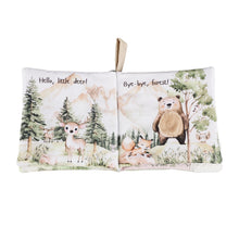 Load image into Gallery viewer, Forest Friends Soft Cloth Baby Book Teether