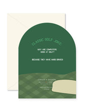 Load image into Gallery viewer, Time to Par-Tee Golf Birthday Arch Greeting Card