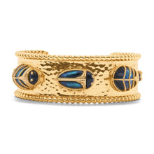Load image into Gallery viewer, SCARAB Family Cuff - Blue Labradorite/Black Agate | Capucine De Wulf