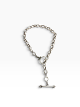 Load image into Gallery viewer, French Fleur De Lis 2-Way Toggle Necklace