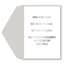 Load image into Gallery viewer, Childhood Punishments Birthday Card
