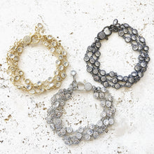 Load image into Gallery viewer, Triple Layered Crystal Bracelet
