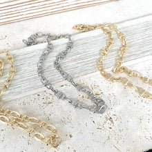 Load image into Gallery viewer, Equestrian linked chain layering crystal necklaces 