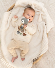 Load image into Gallery viewer, Woodland Animals Knit Baby Pullover (Organic Cotton)