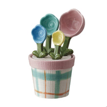Load image into Gallery viewer, Ceramic Flower Pot Measuring Spoon Set - Indie Indie Bang! Bang!