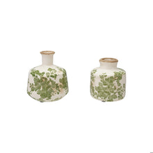 Load image into Gallery viewer, Stoneware Vase with Botanicals