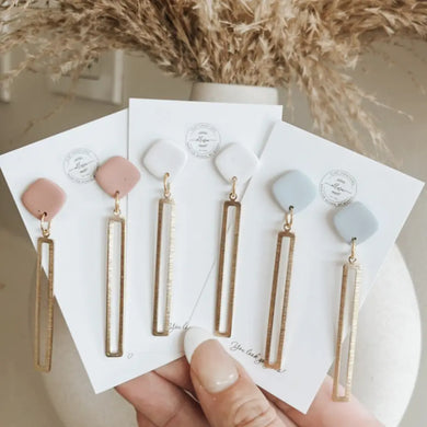 Long Squared Golden Earring - Indie Indie Bang! Bang!