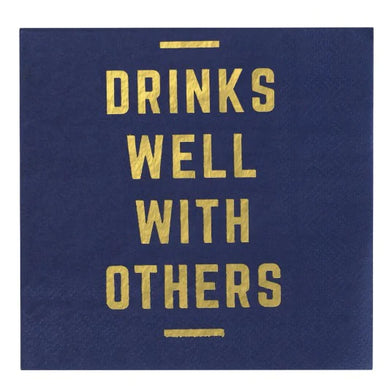 Drinks Well With Others Napkins - Indie Indie Bang! Bang!