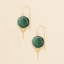 Load image into Gallery viewer, Refined Glass Organic Threader - Teal/Gold