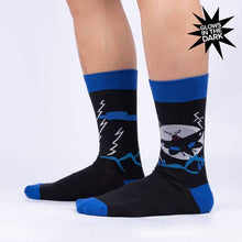 Load image into Gallery viewer, Mothman Believes In You Crew Socks - Indie Indie Bang! Bang!
