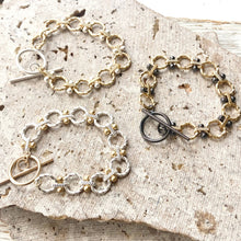 Load image into Gallery viewer, Matte Gold &amp; Silver Roped Chain Bracelets