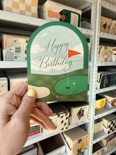 Load image into Gallery viewer, Time to Par-Tee Golf Birthday Arch Greeting Card