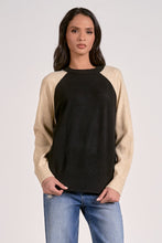 Load image into Gallery viewer, Black/Natural Crewneck Sweater | Elan - Indie Indie Bang! Bang!