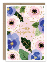 Load image into Gallery viewer, Floral Happy Engagement Card