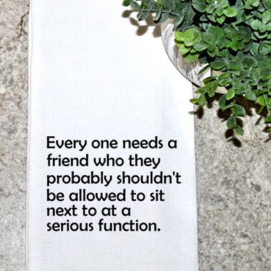 Every one needs a friend Dish Towel - Indie Indie Bang! Bang!