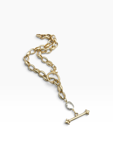 Load image into Gallery viewer, French Fleur De Lis 2-Way Toggle Necklace