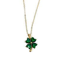 Load image into Gallery viewer, Clover necklace dainty jewelry gold necklace - Indie Indie Bang! Bang!