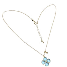Load image into Gallery viewer, Gemstone Clover Flower Necklace