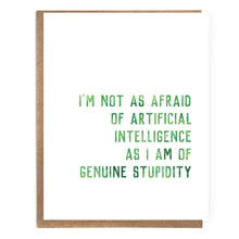 Load image into Gallery viewer, Funny Progressive Card; Artificial Intelligence; Lefty Humor
