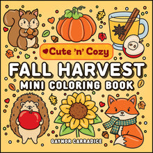 Load image into Gallery viewer, Fall Harvest Mini Coloring Book