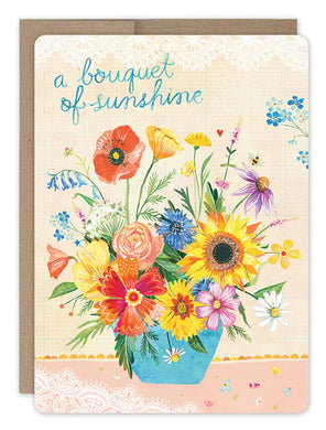 Bouquet of Sunshine Get Well Card