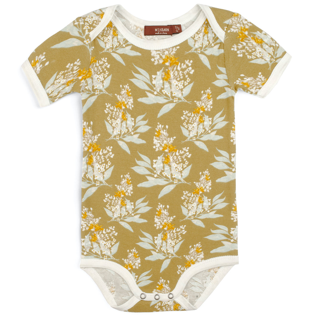 Gold Floral Bamboo One Piece - Indie Indie Bang! Bang!