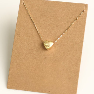Mini Heart Gold Necklace - Indie Indie Bang! Bang!