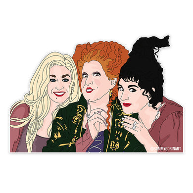 Hocus Pocus Witches Sticker - Indie Indie Bang! Bang!