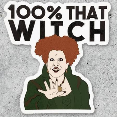 100% That Witch Hocus Pocus Sticker - Indie Indie Bang! Bang!