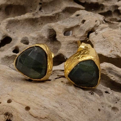 Delta Studs Labradorite - Indie Indie Bang! Bang!