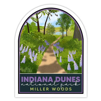 Indiana Dunes National Park Miller Woods Sticker - Indie Indie Bang! Bang!