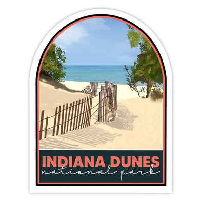 Indiana Dunes National Park Beach Sticker - Indie Indie Bang! Bang!