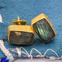 Load image into Gallery viewer, Nina Stud - Labradorite - Indie Indie Bang! Bang!