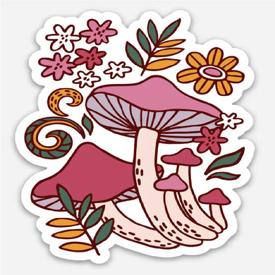 Mushroom Sticker - Indie Indie Bang! Bang!