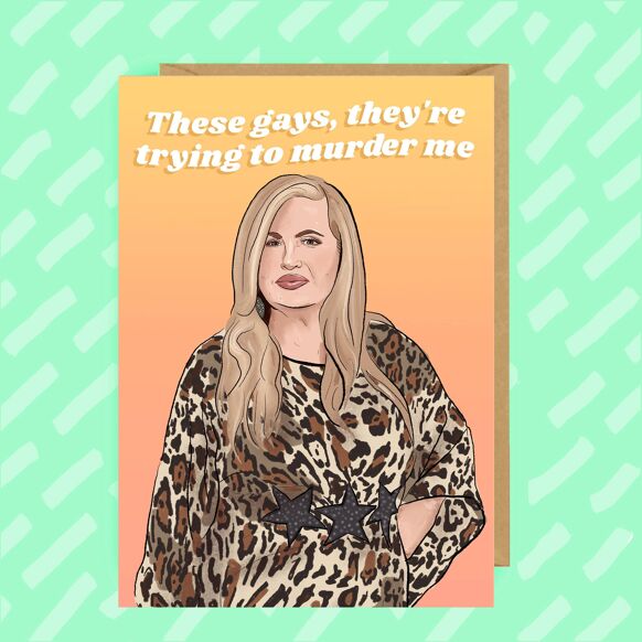 Jennifer Coolidge Murder Card - Indie Indie Bang! Bang!