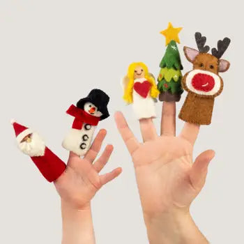 Christmas Felt Finger Puppets - Indie Indie Bang! Bang!