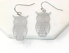 Load image into Gallery viewer, Owl Filigree Earrings - Indie Indie Bang! Bang!