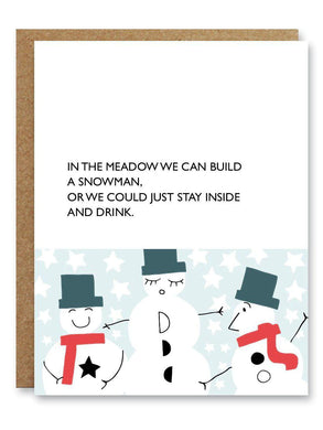 Snowman Card - Indie Indie Bang! Bang!