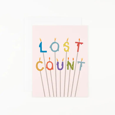 Lost Count Birthday Card - Indie Indie Bang! Bang!