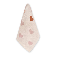 Load image into Gallery viewer, Loving Hearts - Organic Jacquard Sweater Knit Baby Blanket - Indie Indie Bang! Bang!