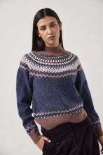 Load image into Gallery viewer, High-Neck Sweater with Geometric Print | MDM