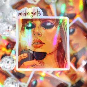 Midnights Holographic Sticker - Taylor Swift - Indie Indie Bang! Bang!